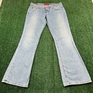 Levi's 524 Too Superlow Jeans Women 13 JR 33x31.5 Light Wash Stretch Bootcut Y2K